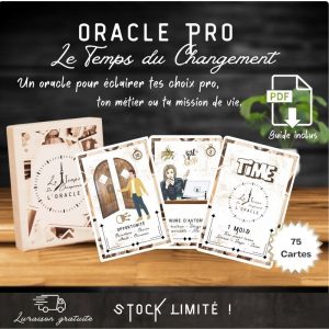 Oracle Le Temps du Changement – jeu de cartes divinatoires avec livret PDF inclus