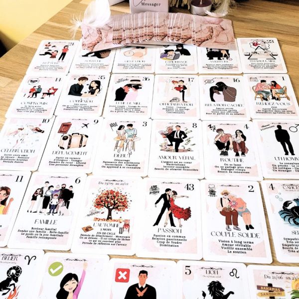 Oracle Le Love Messager – cartes pour guidance sentimentale et affective